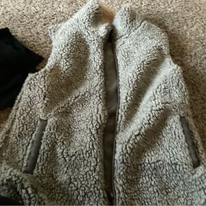 Simply Southern Soft Gray Teddy Vest